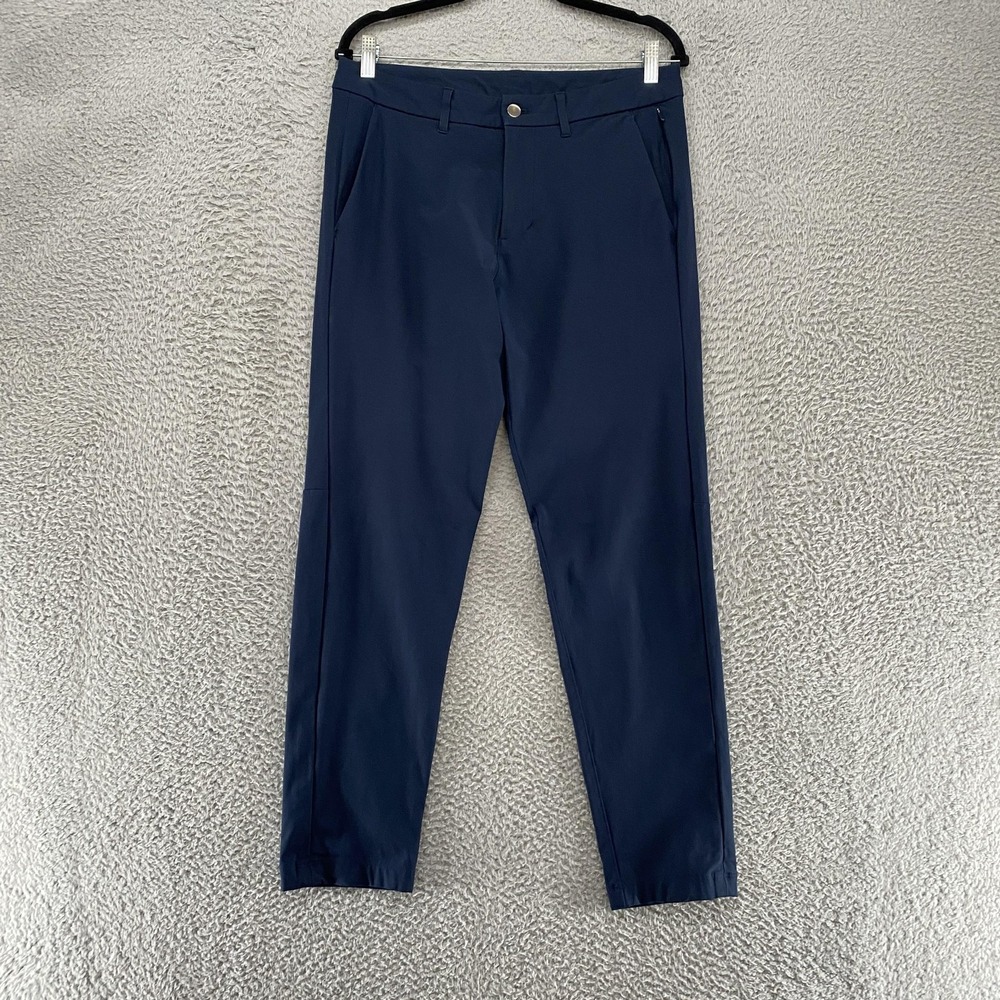 Lululemon Commission‎ Pants Mens 31 Slim Fit Navy Performance Chino Stretch Golf